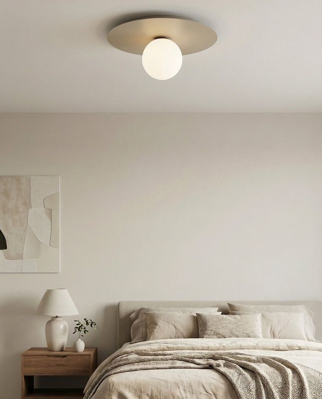 Emibig Lighting Taklampa SOLAR 1 MOKKA OPAL