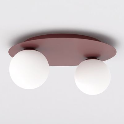 Emibig Lighting Taklampa SOLAR 2 VINRÃ–D OPAL