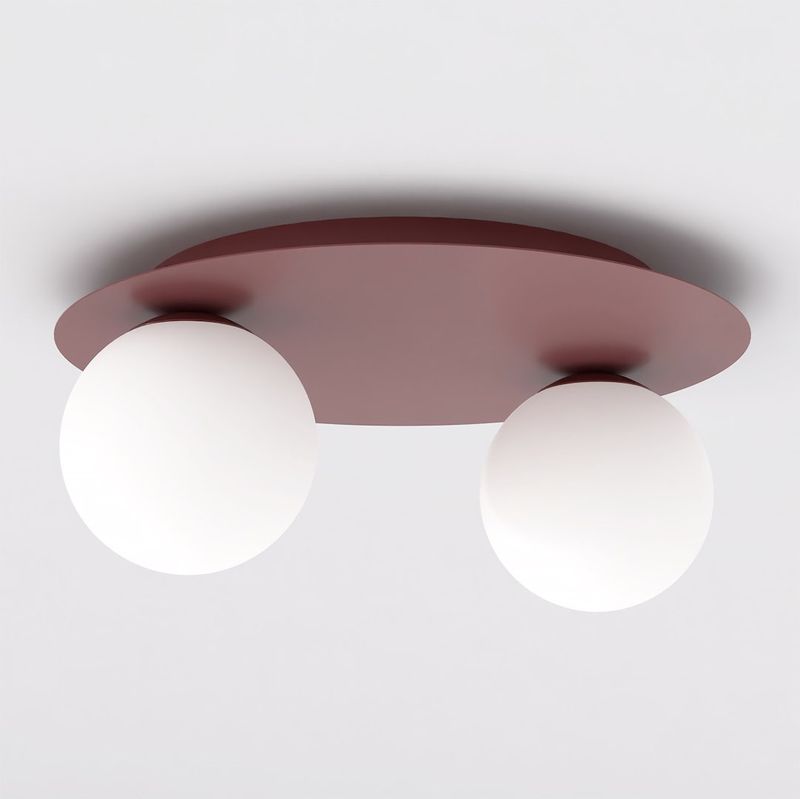 Emibig Lighting Taklampa SOLAR 2 VINRÃ–D OPAL