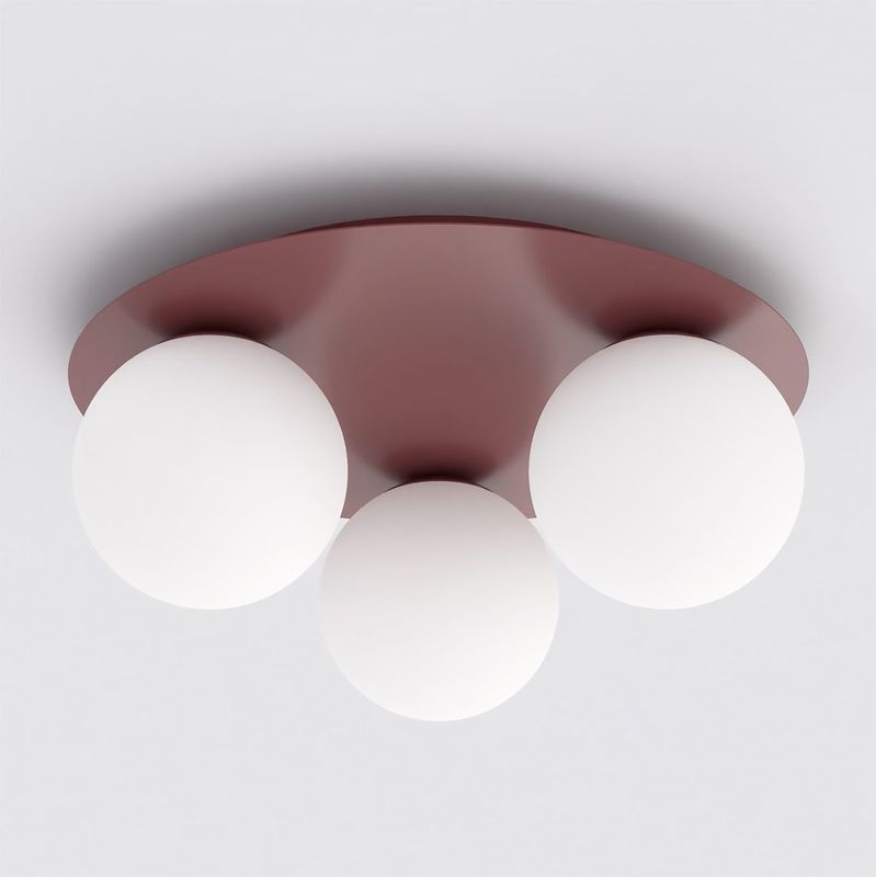 Emibig Lighting Taklampa SOLAR 3 VINRÃ–D OPAL