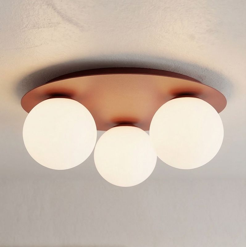 Emibig Lighting Taklampa SOLAR 3 VINRÃ–D OPAL