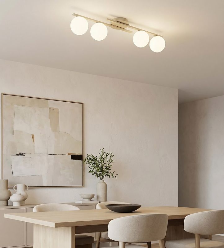 Emibig Lighting Taklampa KAIRO 4 MOKKA OPAL