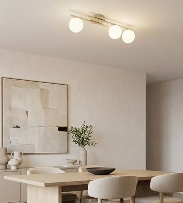 Emibig Lighting Taklampa KAIRO 3 MOKKA OPAL