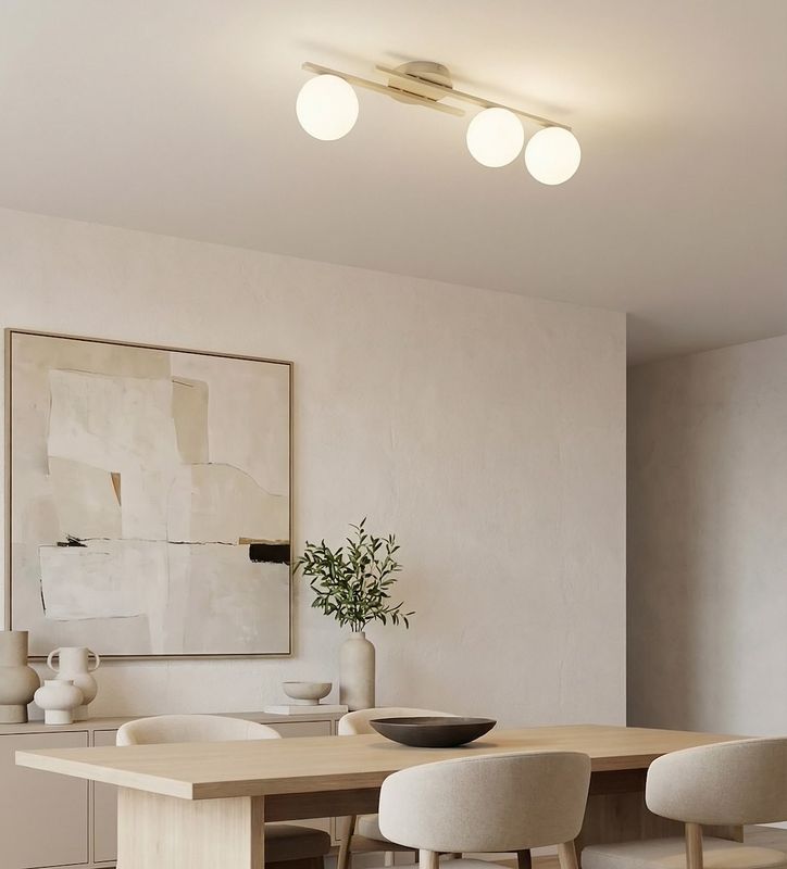 Emibig Lighting Taklampa KAIRO 3 MOKKA OPAL
