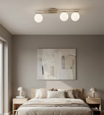 Emibig Lighting Taklampa KAIRO 3 MOKKA OPAL