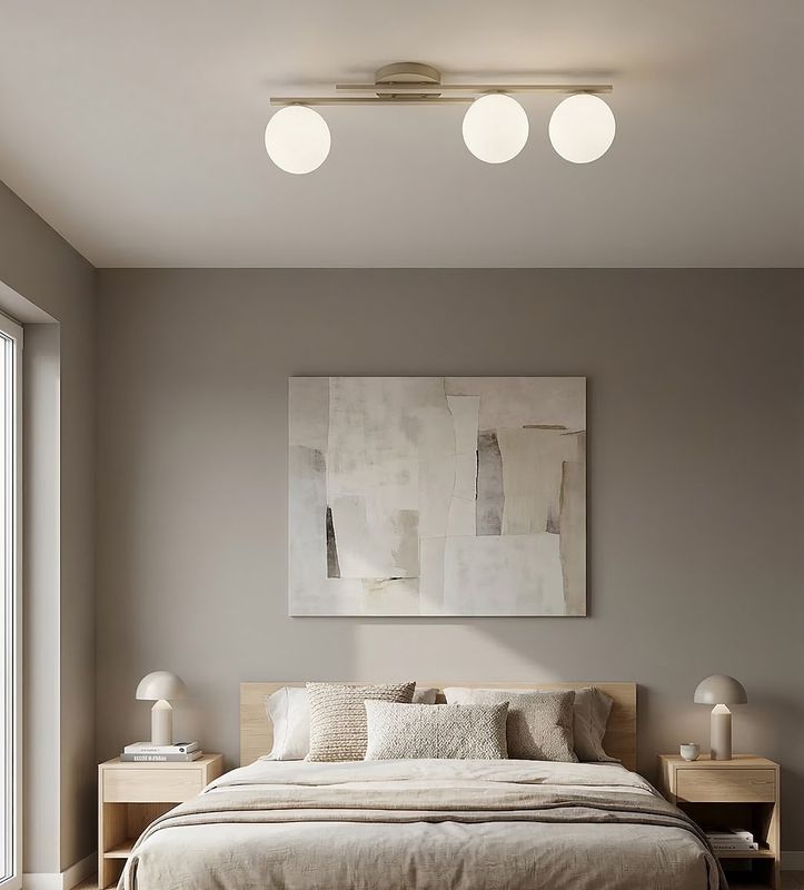 Emibig Lighting Taklampa KAIRO 3 MOKKA OPAL