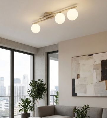 Emibig Lighting Taklampa KAIRO 3 MOKKA OPAL