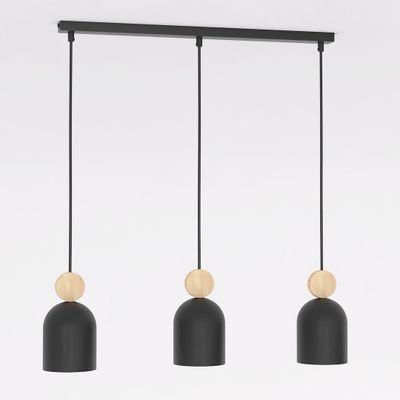 Emibig Lighting Taklampa MESI 3 SVART