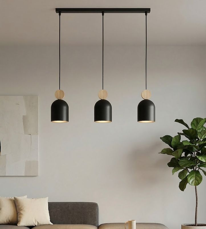 Emibig Lighting Taklampa MESI 3 SVART