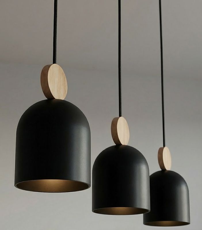 Emibig Lighting Taklampa MESI 3 SVART
