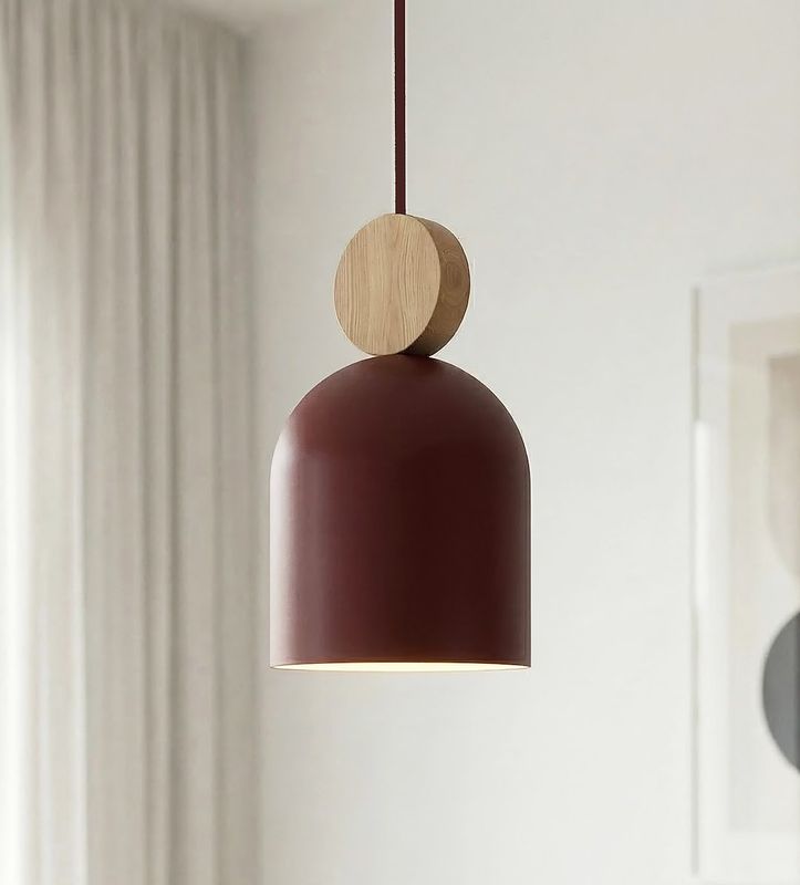 Emibig Lighting Taklampa MESI 1 BURGUNDY