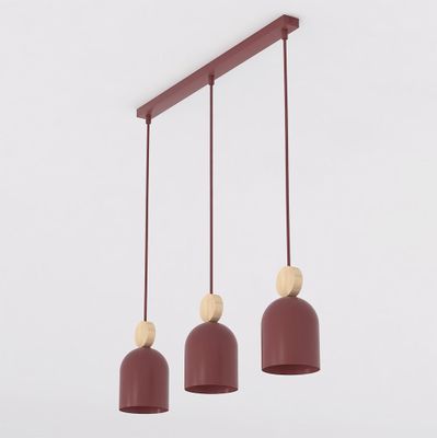 Emibig Lighting Taklampa MESI 3 BURGUNDY