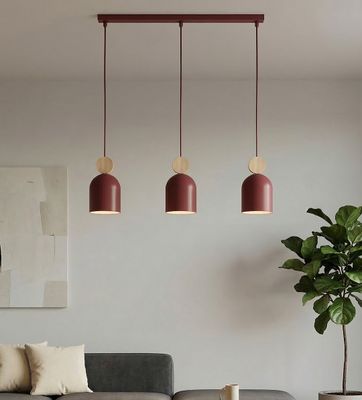 Emibig Lighting Taklampa MESI 3 BURGUNDY