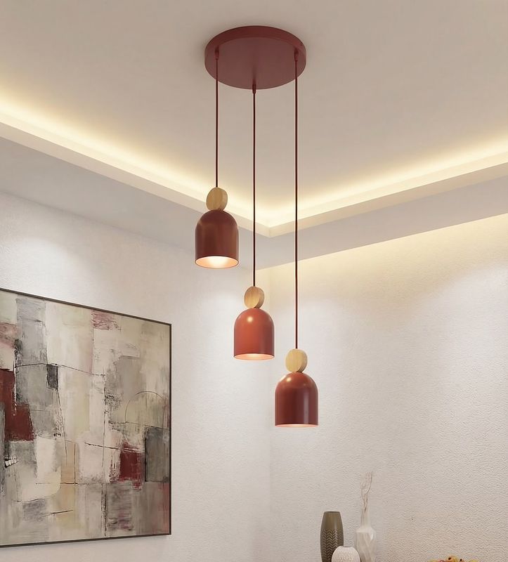 Emibig Lighting Taklampa MESI 3PREM BURGUNDY