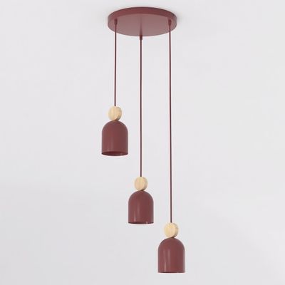 Emibig Lighting Taklampa MESI 3PREM BURGUNDY