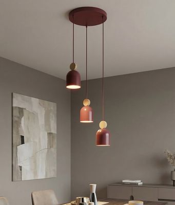Emibig Lighting Taklampa MESI 3PREM BURGUNDY
