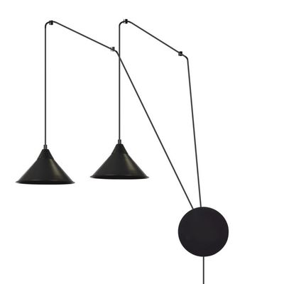 Emibig Lighting Vägglampa ABRAMO 2 SVART