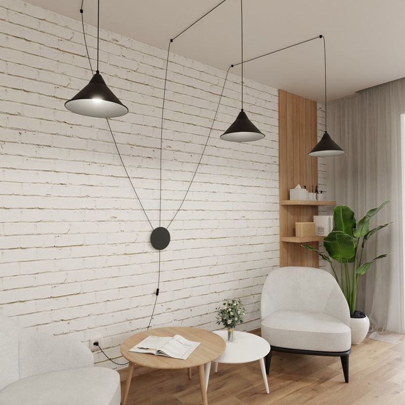 Emibig Lighting Taklampa ABRAMO 3 SVART