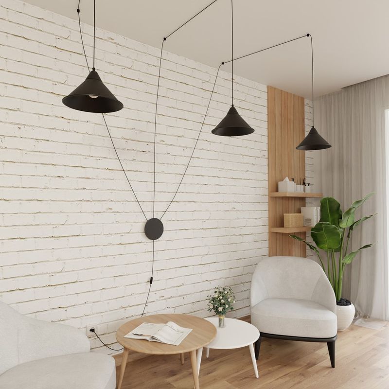 Emibig Lighting Taklampa ABRAMO 3 SVART
