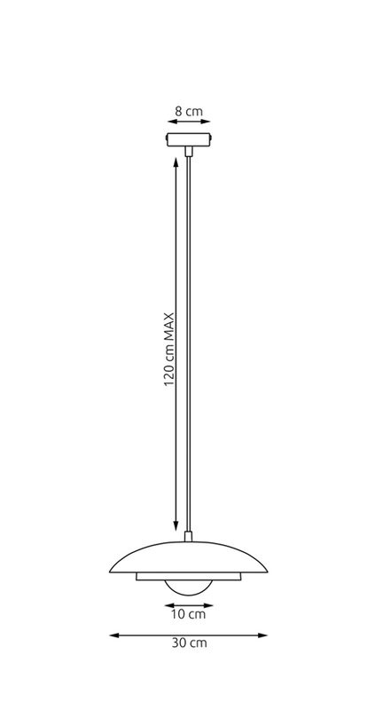 Emibig Lighting Taklampa SKIN 1 VIT MOKKA