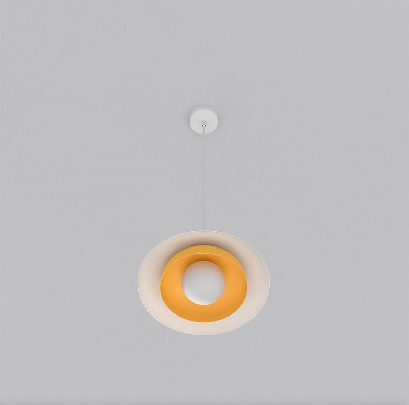 Emibig Lighting Taklampa SKIN 1 VIT ORANGE