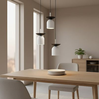 Emibig Lighting Taklampa EGO 3 PREM BL VIT