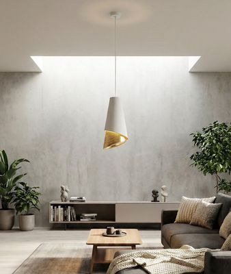 Emibig Lighting Taklampa MODA 1 VIT GULD