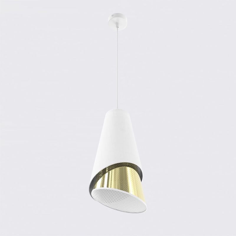 Emibig Lighting Taklampa MODA 1 VIT GULD