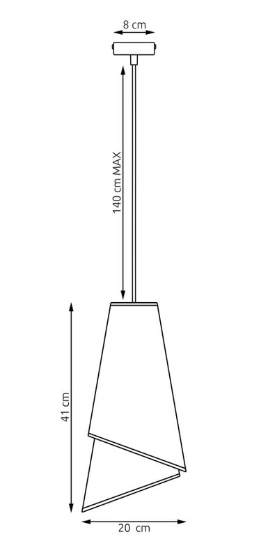 Emibig Lighting Taklampa MODA 1 VIT GULD