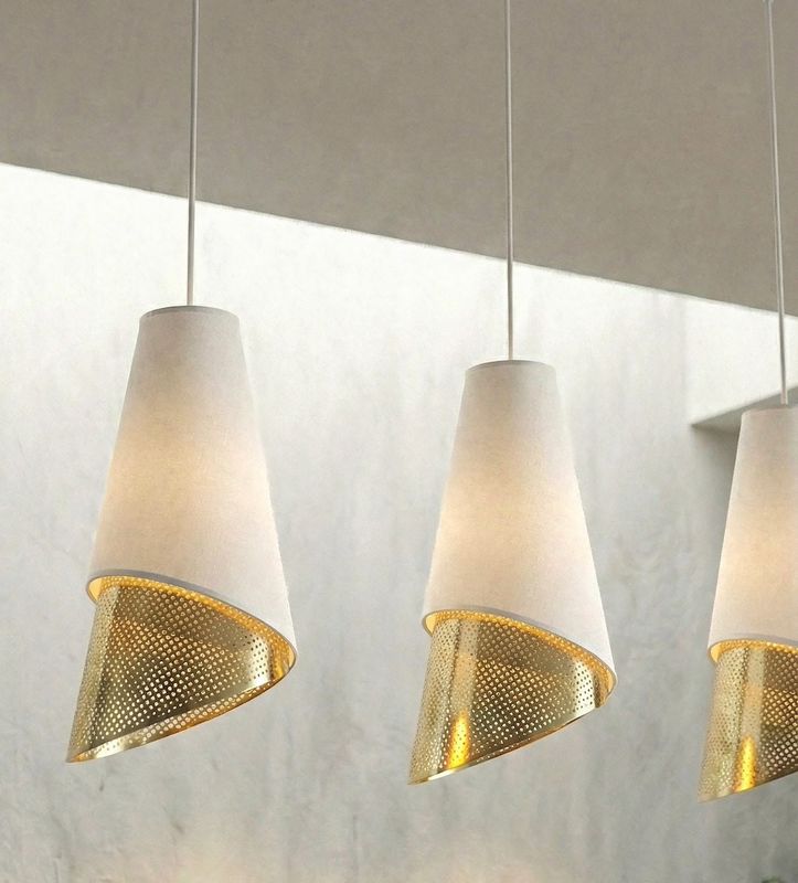 Emibig Lighting Taklampa MODA 3 VIT GULD