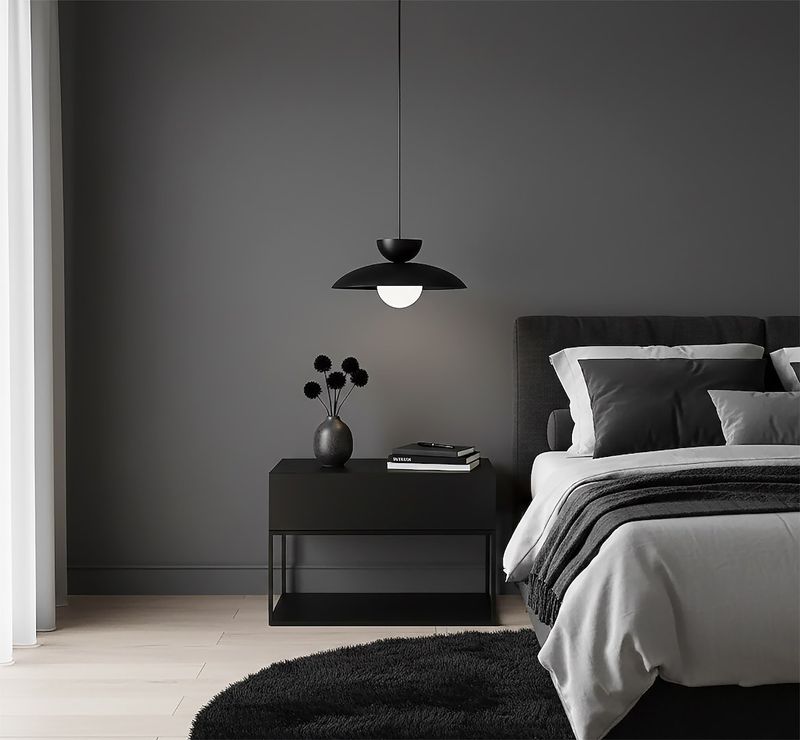 Emibig Lighting Taklampa MULAN 1 SVART