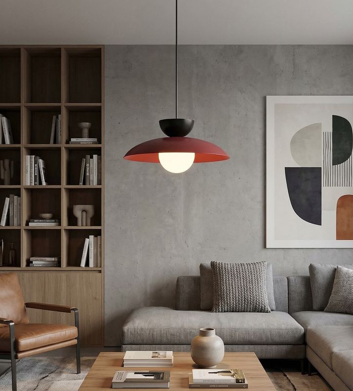 Emibig Lighting Taklampa MULAN 1 VINRÃ–D BL