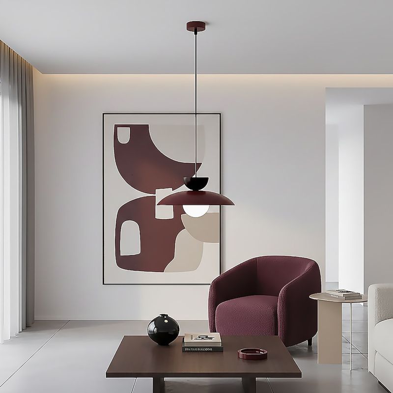 Emibig Lighting Taklampa MULAN 1 VINRÃ–D BL