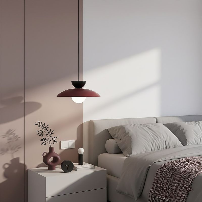 Emibig Lighting Taklampa MULAN 1 VINRÃ–D BL