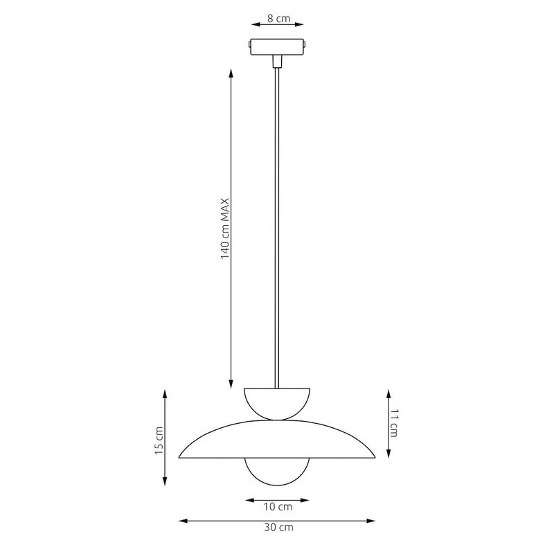 Emibig Lighting Taklampa MULAN 1 VINRÃ–D BL