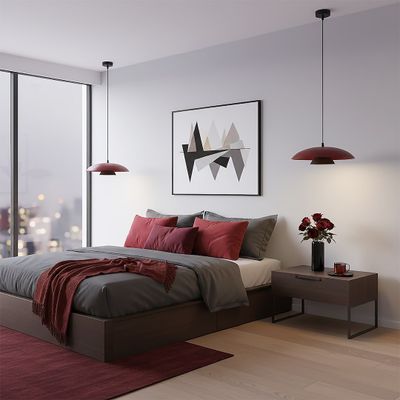 Emibig Lighting Taklampa BABEL 1 VINRÃ–D BL