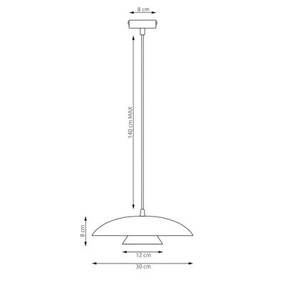 Emibig Lighting Taklampa BABEL 1 VIT BL