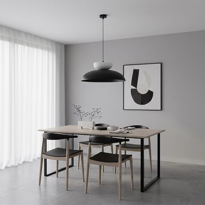 Emibig Lighting Taklampa MEGA 1 SVART VIT
