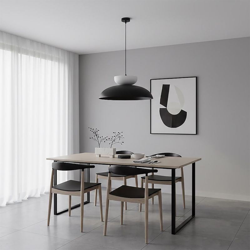 Emibig Lighting Taklampa MEGA 1 SVART VIT