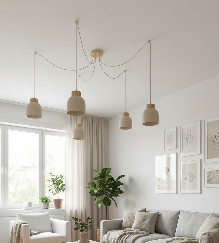 Emibig Lighting Taklampa KRU 5 MOKKA