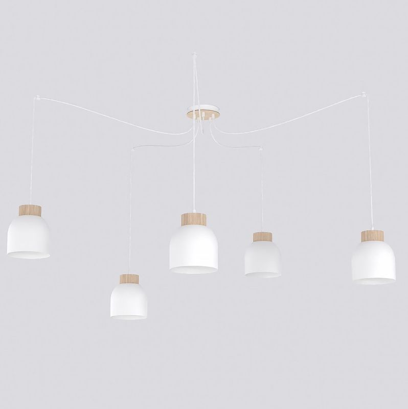 Emibig Lighting Taklampa KRU 5 VIT