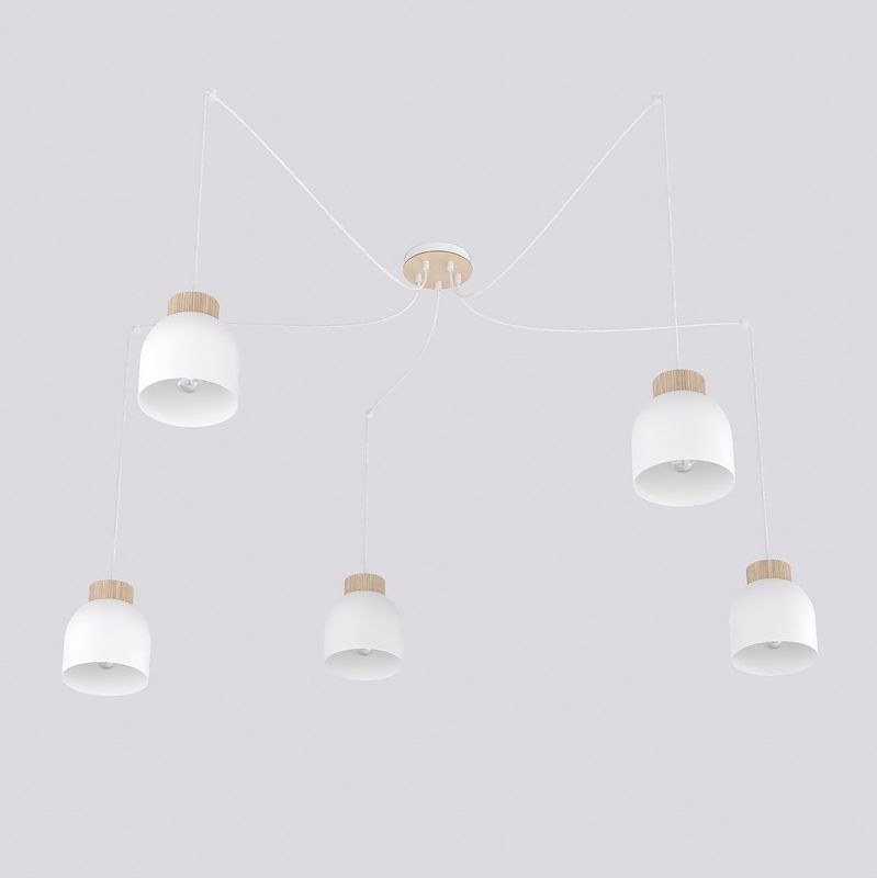 Emibig Lighting Taklampa KRU 5 VIT