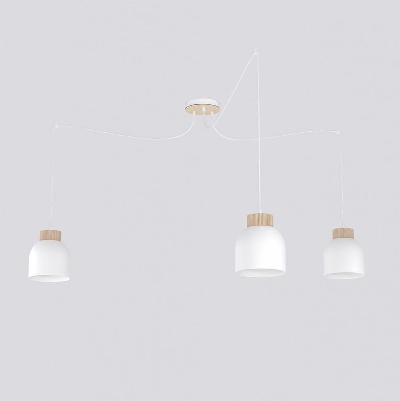 Emibig Lighting Taklampa KRU 3 VIT