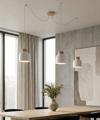 Emibig Lighting Taklampa KRU 3 VIT