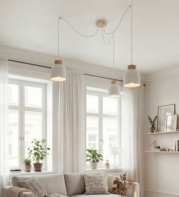 Emibig Lighting Taklampa KRU 3 VIT