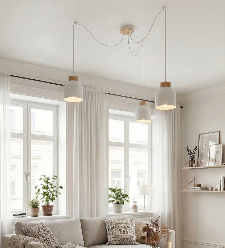 Emibig Lighting Taklampa KRU 3 VIT