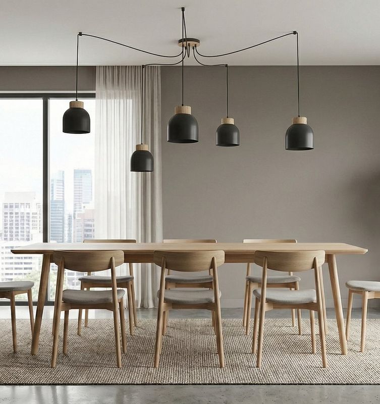 Emibig Lighting Taklampa KRU 5 SVART