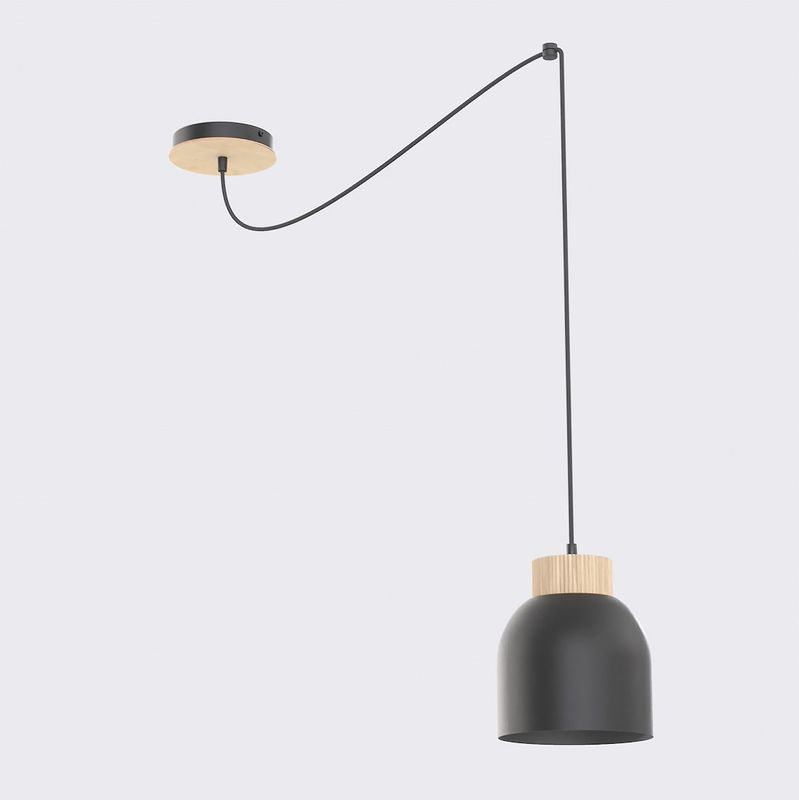 Emibig Lighting Taklampa KRU 1 SVART