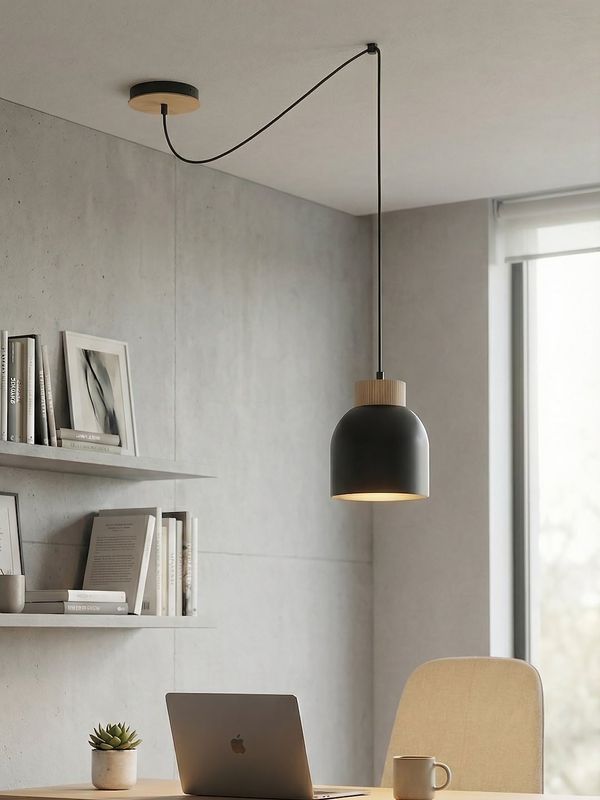 Emibig Lighting Taklampa KRU 1 SVART