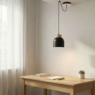 Emibig Lighting Taklampa KRU 1 SVART
